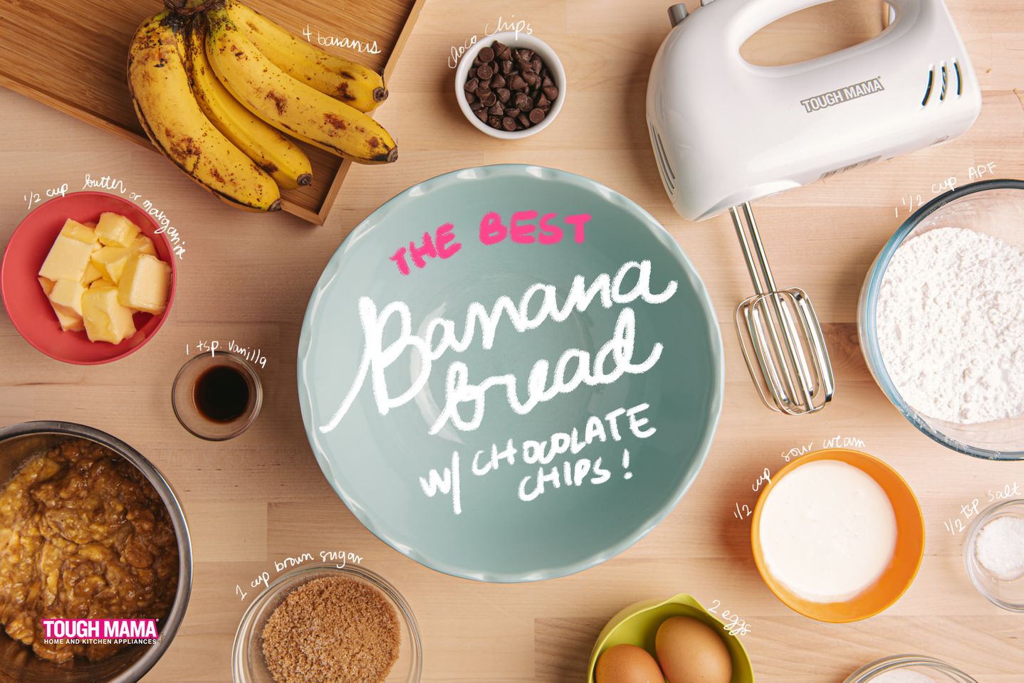 Our Favorite Banana Bread Recipe using Tough Mama Appliances