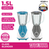 Tough Mama NTMBG-4 Glass Blender 1.5L Smoothie Shake Maker Stainless Steel Blade Pulse Button