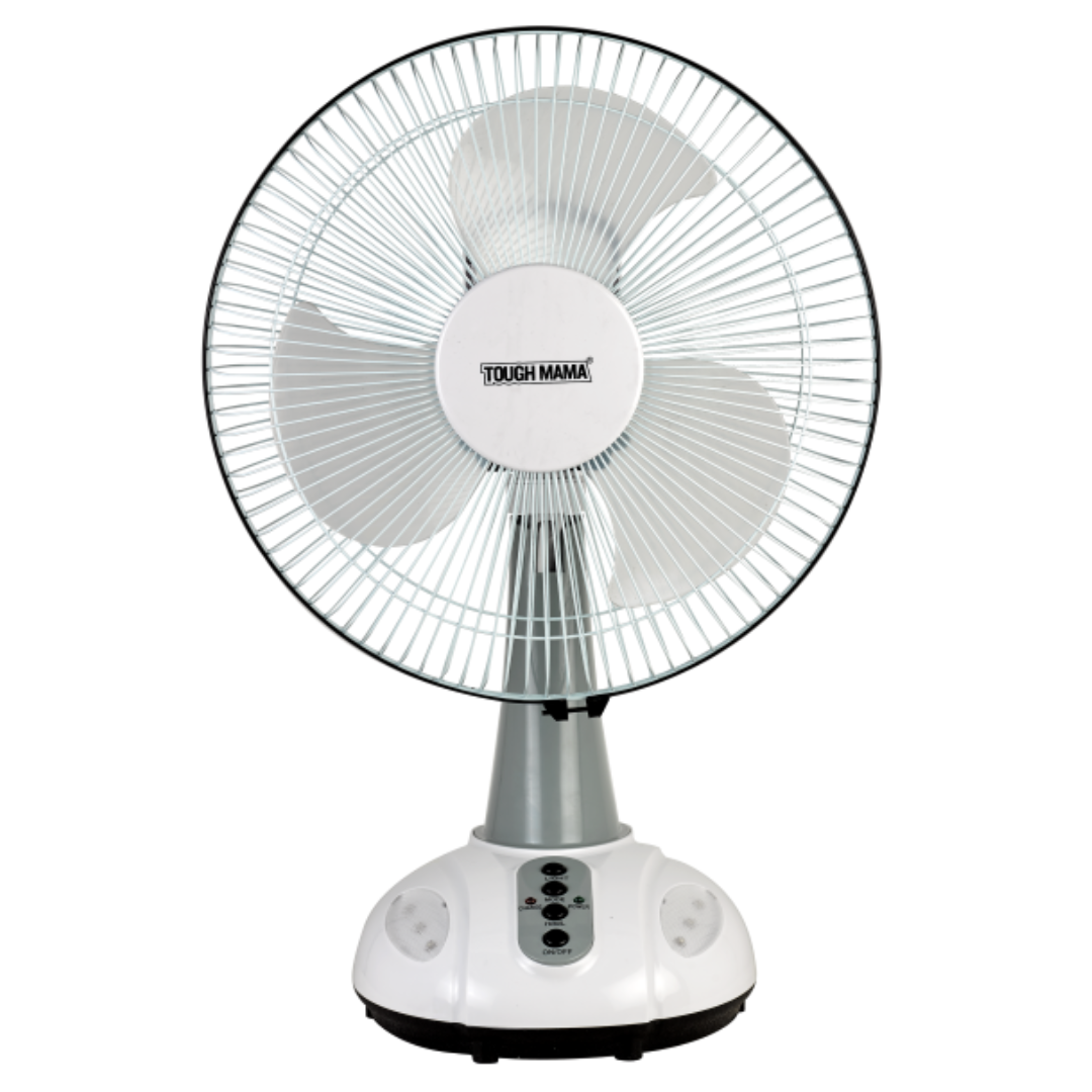 Tough  Mama NTMRF-6212 Rechargeable Table Fan 12"