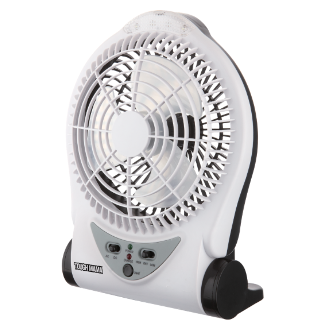 Tough  Mama NTMRF-8206 Rechargeable Fan with LED Light  6"