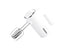 Tough Mama NTM-M6SS White Hand Mixer Turbo function Stainless steel beater and dough hook