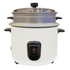 Tough Mama White Rice Cooker with Steamer Aluminum pot Stainless Steel Cover Automatic