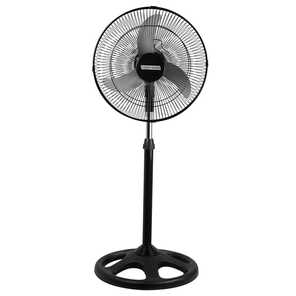 Tough Mama NTM16-3 Electric Stand Fan 16" Oscillating Heavy Duty Energy Saving Powerful Motor