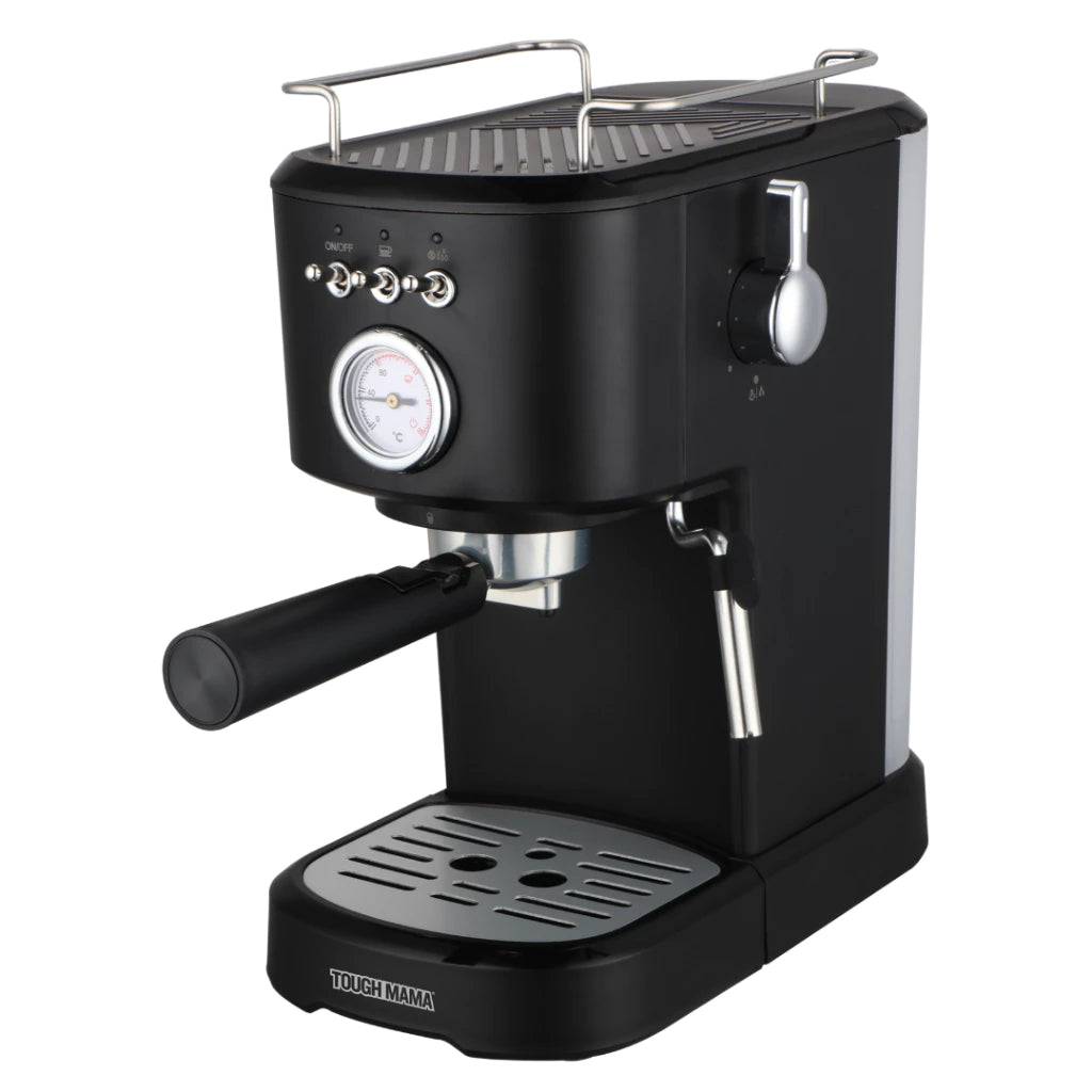 Tough Mama NTMCM-ESPRESSO1 Quality Coffee Machine 15-bar pressure pump Power, Coffee and Steam